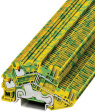 PTTBS 1,5/S/2P-PE Terminal block yellow-green 0.14...1.5 mm2