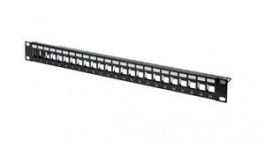 DN-91411, 24-Port Modular Patch Panel with Label Fields, 19", DIGITUS