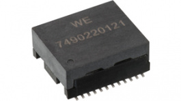 7490220121, LAN transformer SMD 1:1 350 uH Ports%3D1, WURTH Elektronik