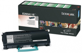 E260A11E, Toner, Black, standard 3500, Lexmark