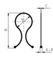 TT-24 [100 шт] Cable Twist Lock diam. 20...26 mm PU=100 ST