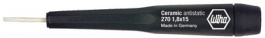 270/1.8-15, Screwdriver ceramic Slotted 1.8x0.35 mm, Wiha
