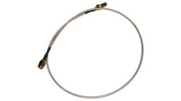 CABLE-RPSMA-EXT-50CM, RF Cable Assembly, RP-SMA Male Straight - RP-SMA Female Straight, 500mm, Beige, RFDesign