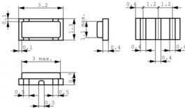 CSTCE12M0G52-R0, Resonator 3 contacts 12 MHz, Murata