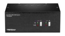TK-232DV, 2-Port Dual Monitor DVI KVM Switch 2x DVI-I USB-A, Trendnet