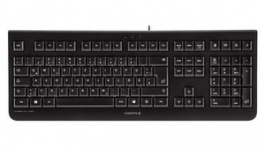 JK-0800EU-2, Keyboard, LPK, KC1000, EU US English with €/QWERTY, USB, Black, Cherry