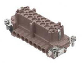 CNEF 16 RY, разъем прямоугольный "мама" термостойкий (180 °C) 16+PE 16А, ILME