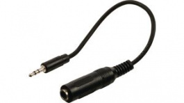 CAGP22550BK02, Stereo Audio Cable 3.5 mm Jack Plug - 6.35 mm Jack Socket 200mm, Nedis (HQ)