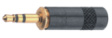 NYS231-BG Jack plug, Vertical, 3.5 mm 3 Poles