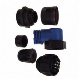 C016 30K006 100 10, Cable connector, 90deg. c16-1 eco/mate poles=7 male, Amphenol