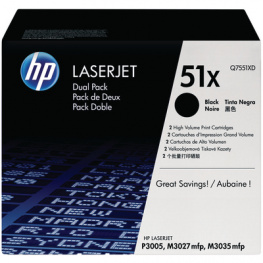 Q7551XD, Toner HY duopack Black, HP