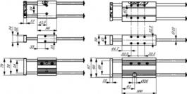 H01-37X166/280, Linear guide 280 mm, Linmot