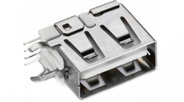 614004184726, Socket, up right USB 2.0 A 4P THT, WURTH Elektronik