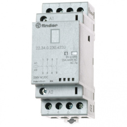 22.34.0.024.4320, Реле: установочное; 4PST-NO; Uобмотки:24ВAC; Uобмотки:24ВDC; 25А, FINDER
