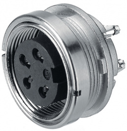 09 0324 80 06, Panel-mount socket, 680 series 6-pole Poles 6 5 A 250 VAC/VDC, Binder