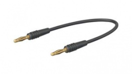 28.0047-00721, Test Lead, Black, 7.5mm, Nickel-Plated Brass, Staubli (former Multi-Contact )