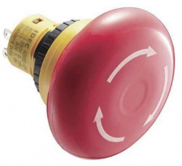 AB6E-4BV02PTRM, аварийный выключатель, 2NC, IP65, IDEC