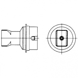 ND10, Hot Air Nozzle, 14.0 mm x 10.0 mm, Weller