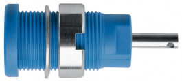 SEB 6525 NI / BL, Safety Socket diam. 4 mm Blue CAT III, Schutzinger