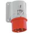 26050 CEE surface mounted device plug red 16 A/400 VAC