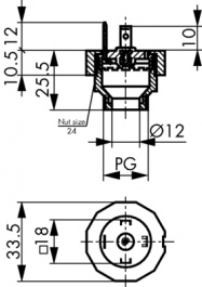 GSP 311 PG11, Appliance plug Construction form A Male, Hirschmann