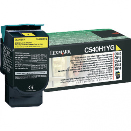 C540H1YG, Toner, Yellow, standard 2000, Lexmark