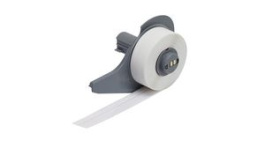 153030, BMP71 BradyGrip Print-On Hook Material, Polyester, 6.35mm x 6.1m, White, Brady