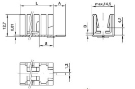 KL-110/38,1/SW/VM, Радиатор: штампованный; U; TO220; черный; L: 38,1мм; W: 14,5мм, Seifert electronic