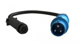 FSC1U001, Power Cord for Universal Rack PDU, 3m, CEE Plug, Black / Blue, Vertiv