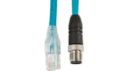 DR04QR118 TL357, Sensor Cable M12 Plug RJ45 Plug 3 m 1.6 A 30 VAC/42 VDC, Alpha Wire