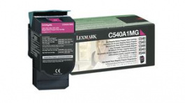 C540A1MG, Toner Cartridge, 1000 Sheets, Magenta, Lexmark
