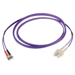 STSCOM3DPU1, FO cable OM3SC/ST 1 m violet, AFL Hyperscale
