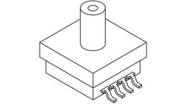 MP3H6115AC6T1, Pressure Sensor, 15 ... 115 kPa, Absolute, Analogue, Dry Air, SOP, NXP