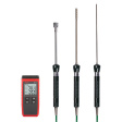 CT-12 + TR10A + TR10S + TR10W с поверкой Термометр RGK CT-12 с зондом температуры воздуха TR-10A поверхностным зондом TR-10S и погружным зондом температуры TR-10W с поверкой