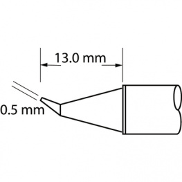 SFV-CNB05, Soldering Tip Conical / Bent 390 °C, Metcal