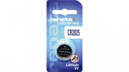CR2025 MFR.SC, Button cell battery,&nbsp;&nbsp;Lithium Manganese Dioxide, 3 V, 165 mA, Renata