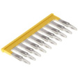 1693880000 ZQV2.5N-10GE Cross connector 23 x 2.8 x 49.7 mm Yellow Z Series Poles=10