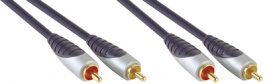 SAL4202, Audio cable, Premium Performance 2 m Black, Bandridge