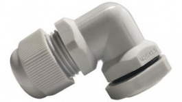 RND 465-00873, Bend Cable Gland, M20 x 1.5, Nylon, Grey, IP68, RND Components
