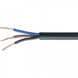 LI-YY 3X0,34 mm2 X [500 м], Control cable 3 x 0.34 mm2 Unshielded Bare Copper Stranded Wire Black, Cabloswiss