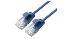21.44.3942, Patch Cable, RJ45 Plug - RJ45 Plug, CAT6a, U/UTP, 500mm, Blue, Roline