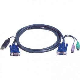 2L-5502UP, Special KVM combo cable, PS/2/USB/VGA 1.8 m, Aten
