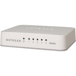 GS205-100PES, Switch 5x 10/100/1000 - Desktop, NETGEAR