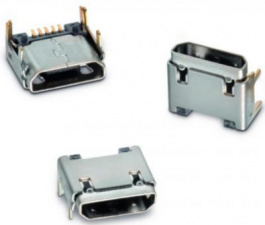 629105150521, Socket, 5, micro-USB B SMD, WURTH Elektronik