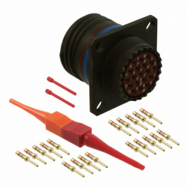 D38999/20WD19PN, Appliance plug with flange 15-19 19P, Amphenol