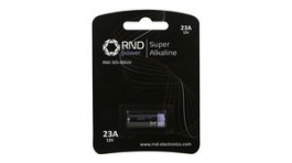 RND 305-00024, High Voltage Primary Alkaline Battery A23 / 8LR932 50mAh 12V, RND power