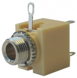 FC6812, Гнездо; Jack 3,5мм; "мама"; mono; с выключателем; пайка, Cliff