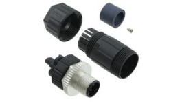 M12A-05BMMB-SL7001, M12 Straight Plug Sensor Connector, 5 Poles, A-Coded, Screw, ALTW Technology