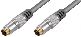Audio-/video cable S-VHS S-Video-Plug S-Video-Plug, Audio-/video cable S-VHS S-Video-Plug S-Video-Plug 1.5 m, Wentronic