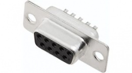 DM09-SS, Вилка; D-Sub; PIN:9; "мама"; цанговые контакты; пайка; на провод, Encitech Connectors